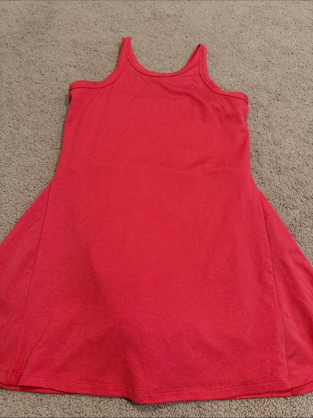 Old navy girls coral dri fit active tank dress sz 14/16